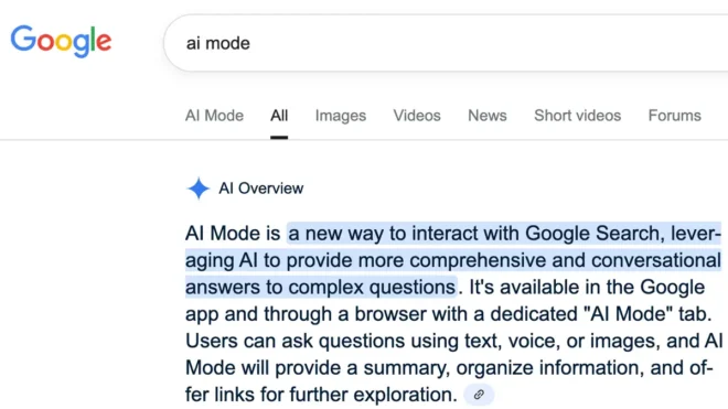 Google тестирует новую версию AI Mode