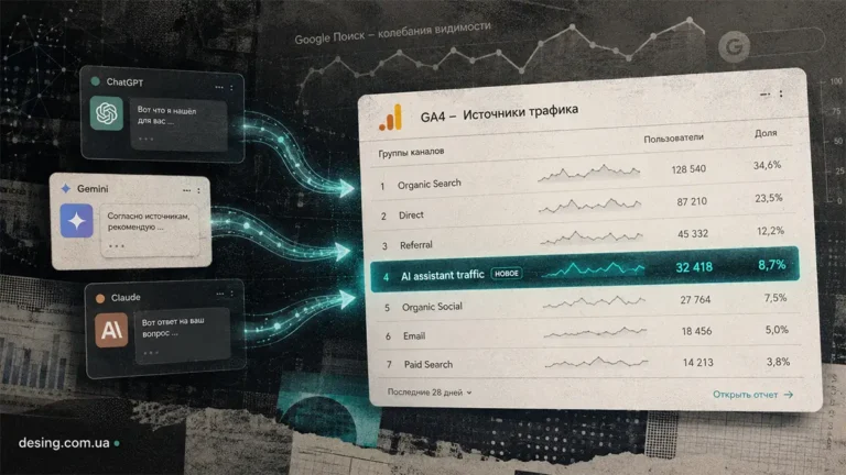GA4 начал выделять трафик от AI-ассистентов