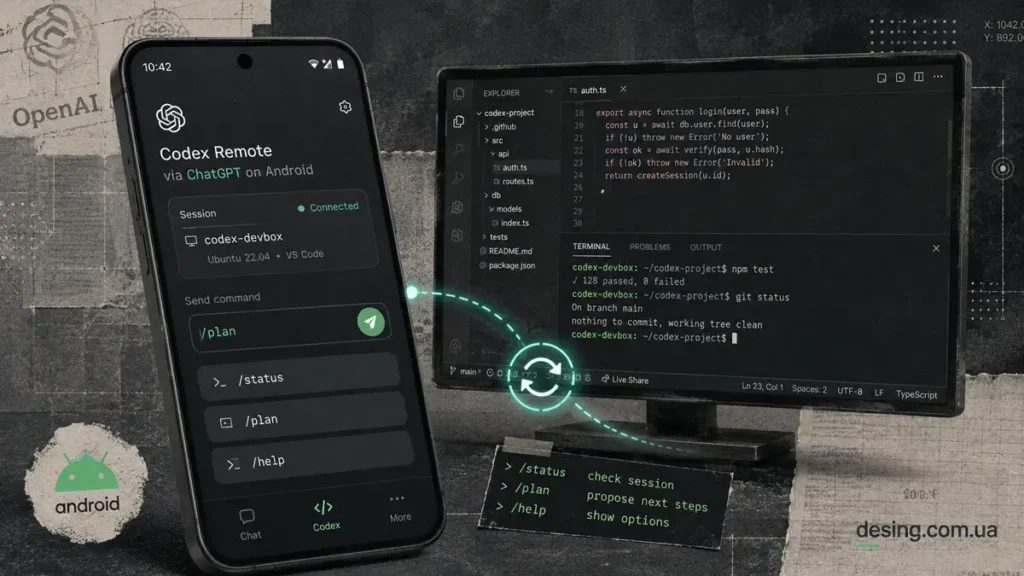 удалённое управление Codex