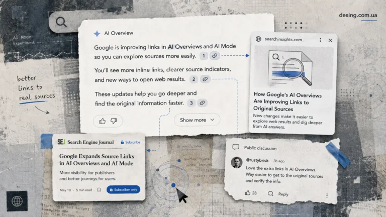 Google улучшила ссылки в AI Mode и AI Overviews