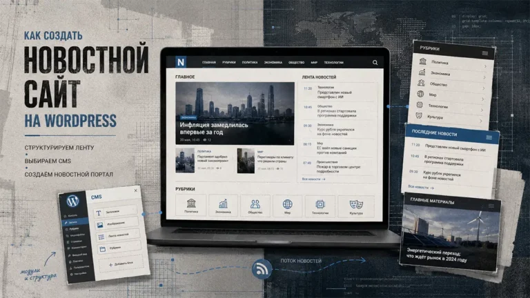 создание новостного сайта на wordpress