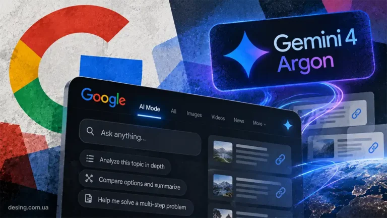 Gemini 4 Argon у Google AI Mode