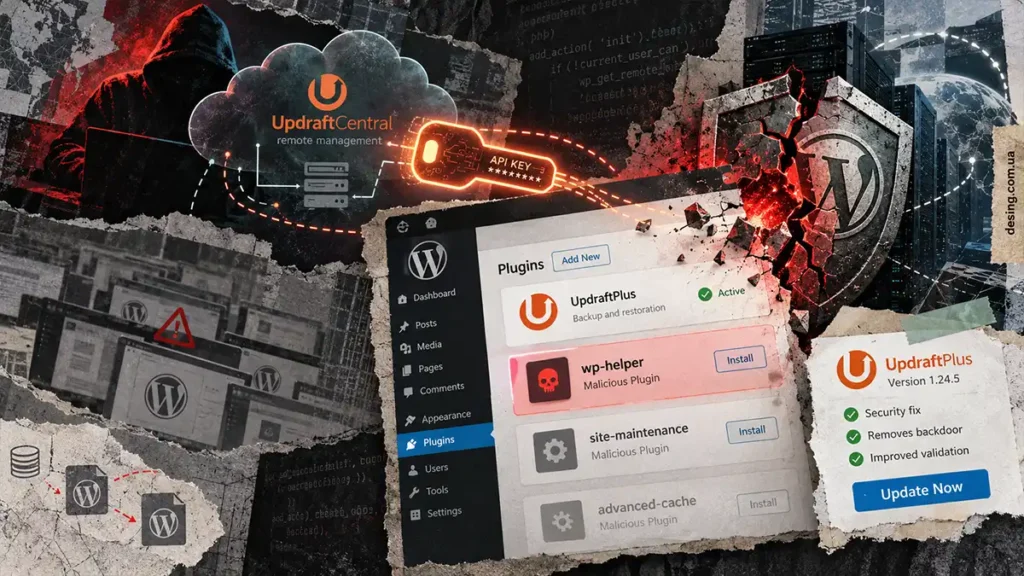 злам UpdraftPlus