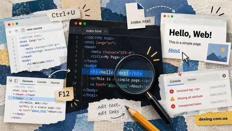 сделать html